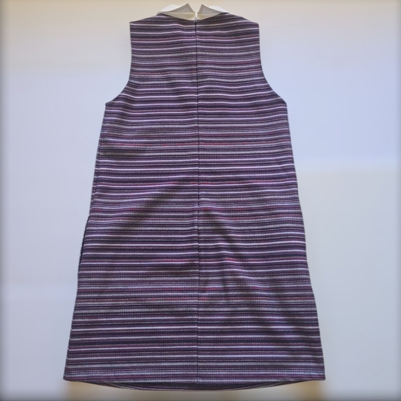 Zara Trafaluc Collection Striped Sleeveless White Collar Shift Dress - Picture 9 of 16
